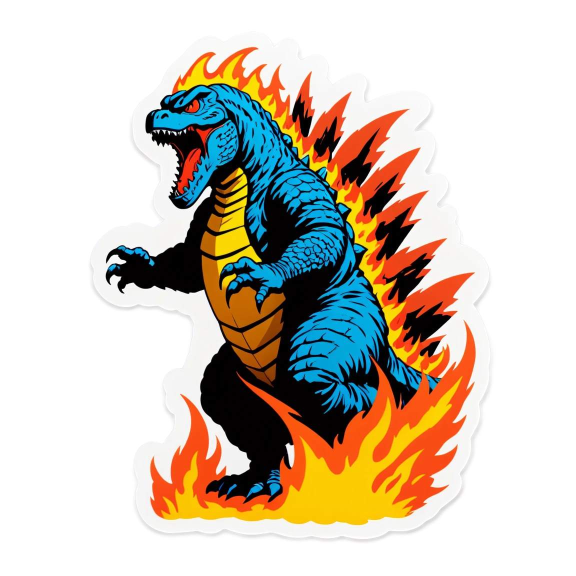 godzilla stickers example