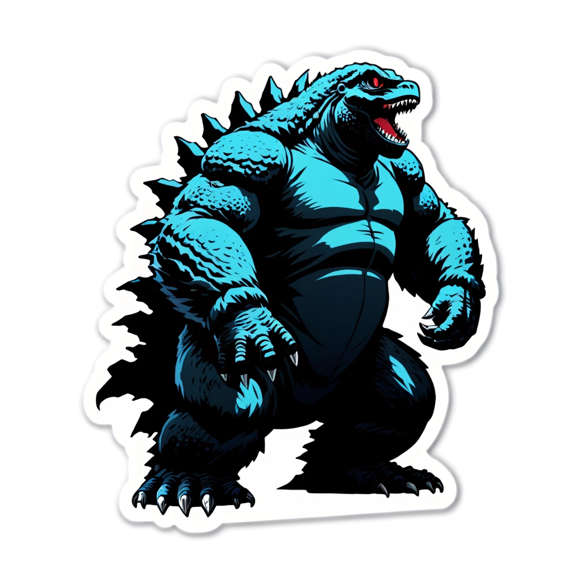 Godzilla with King Kong, Godzilla sticker