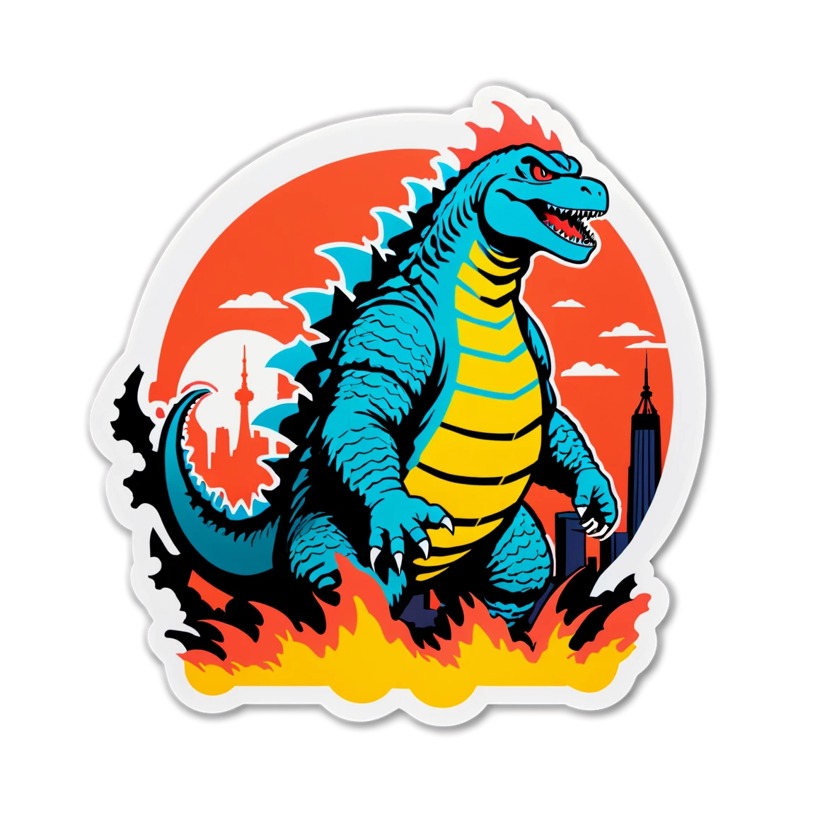 Godzilla in Tokyo, Godzilla sticker