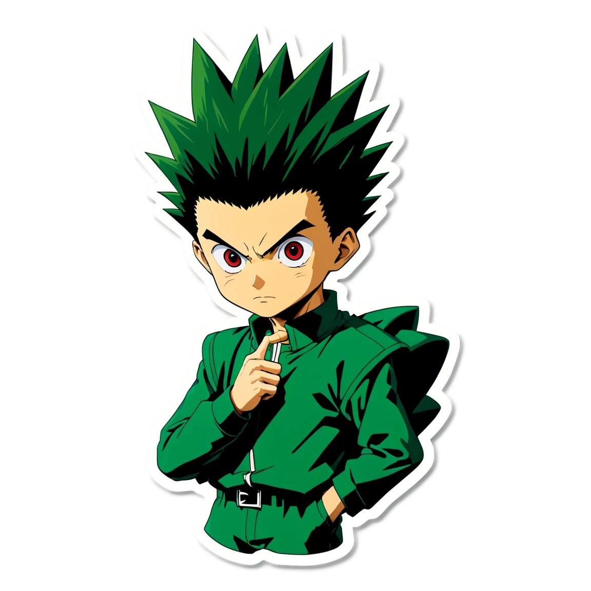 Gon charging up, Gon sticker