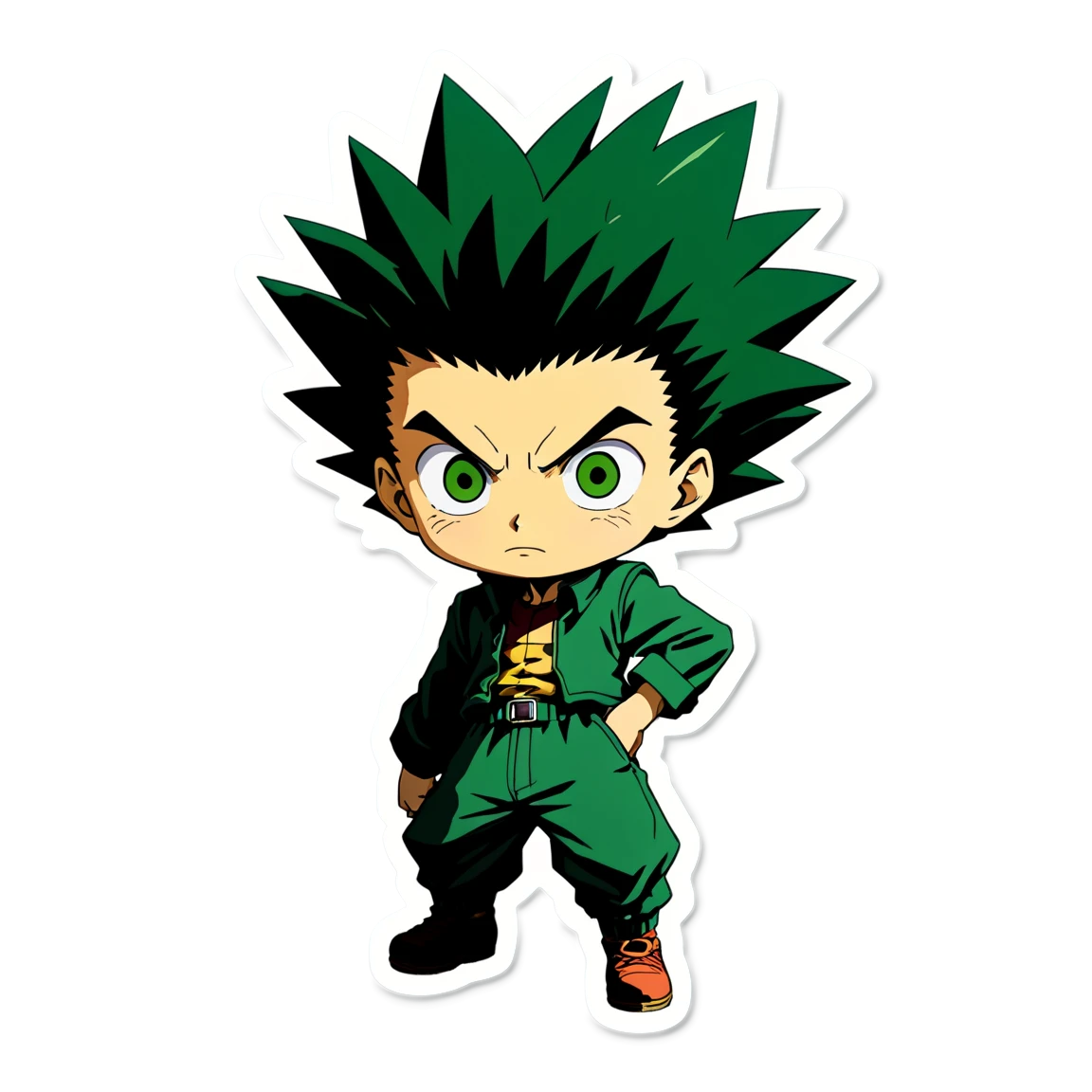 Gon with glowing eyes, Gon sticker