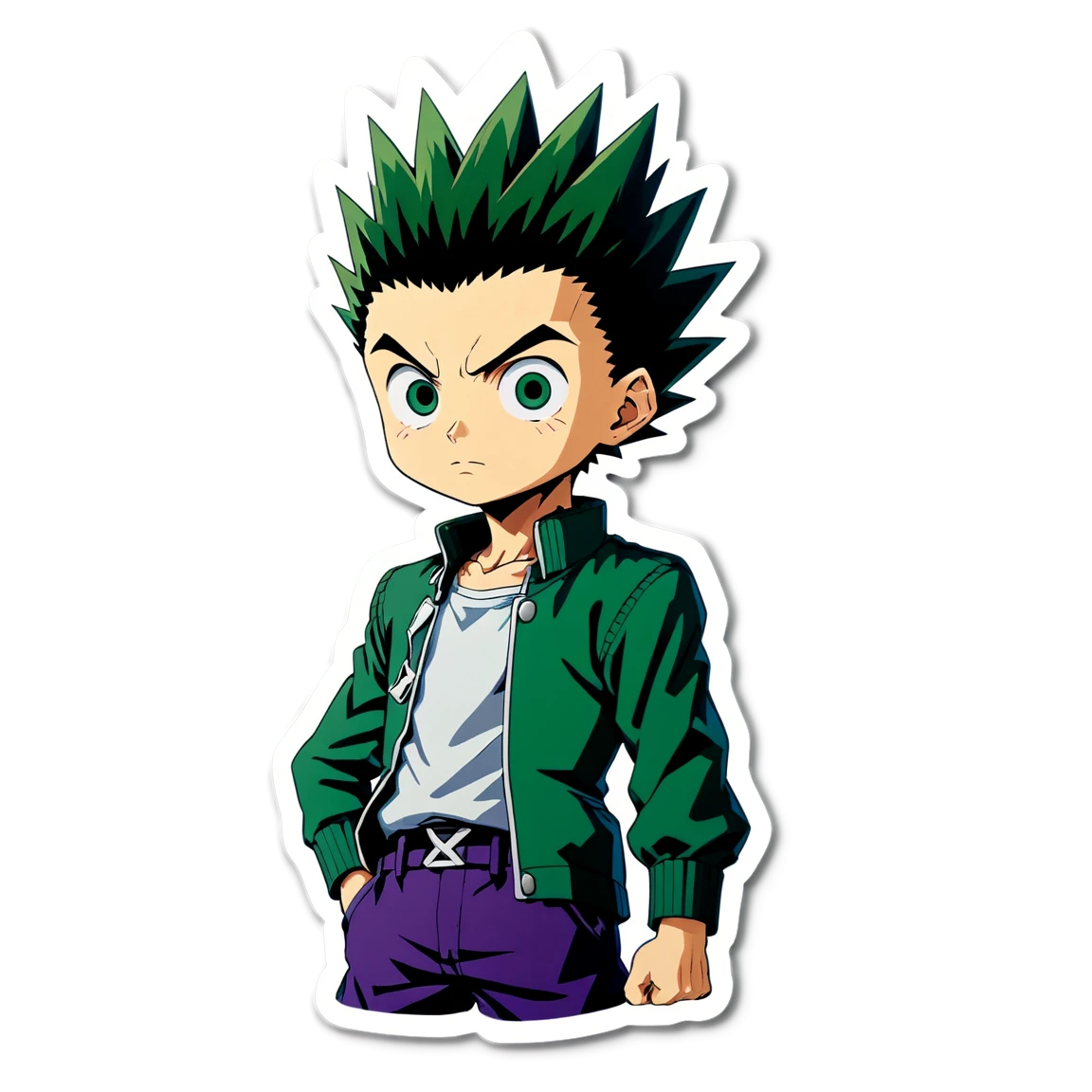 Gon running, Gon sticker