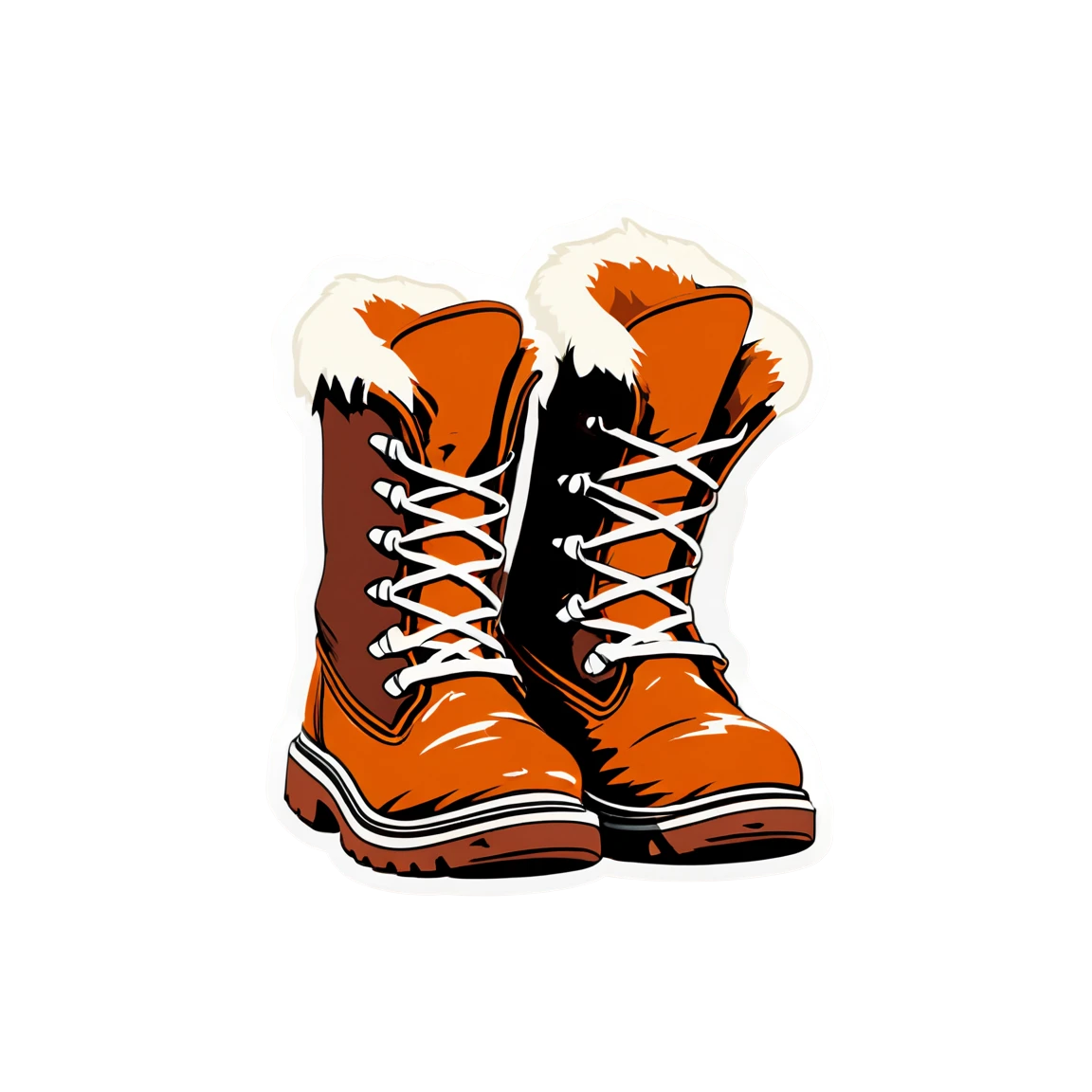 Grunge sticker with boots