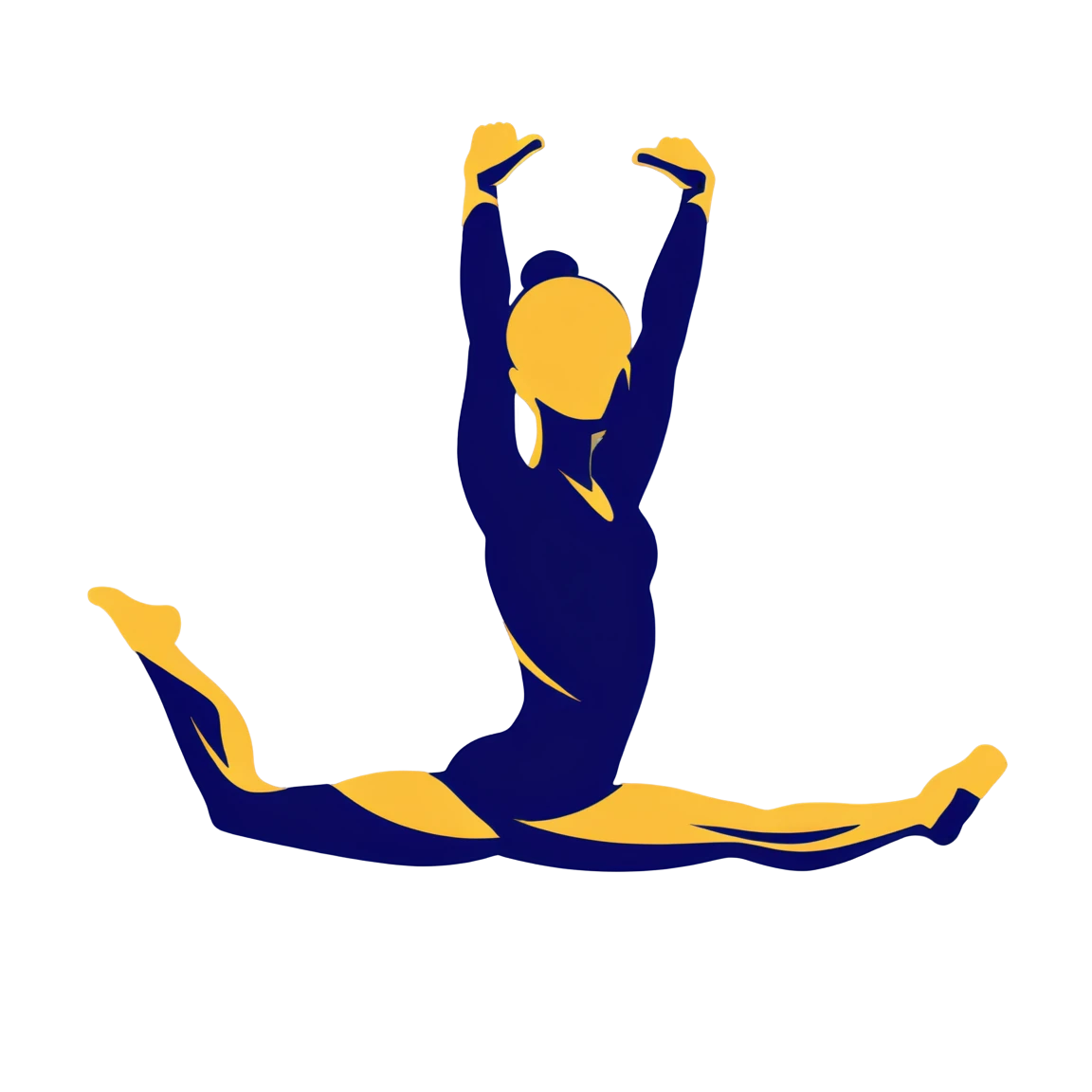 Gymnastics stretching, gymnastics sticker, athlete sticker