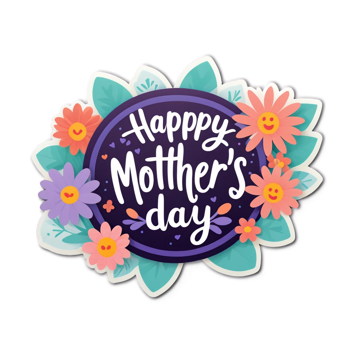 happy mothers day stickers example