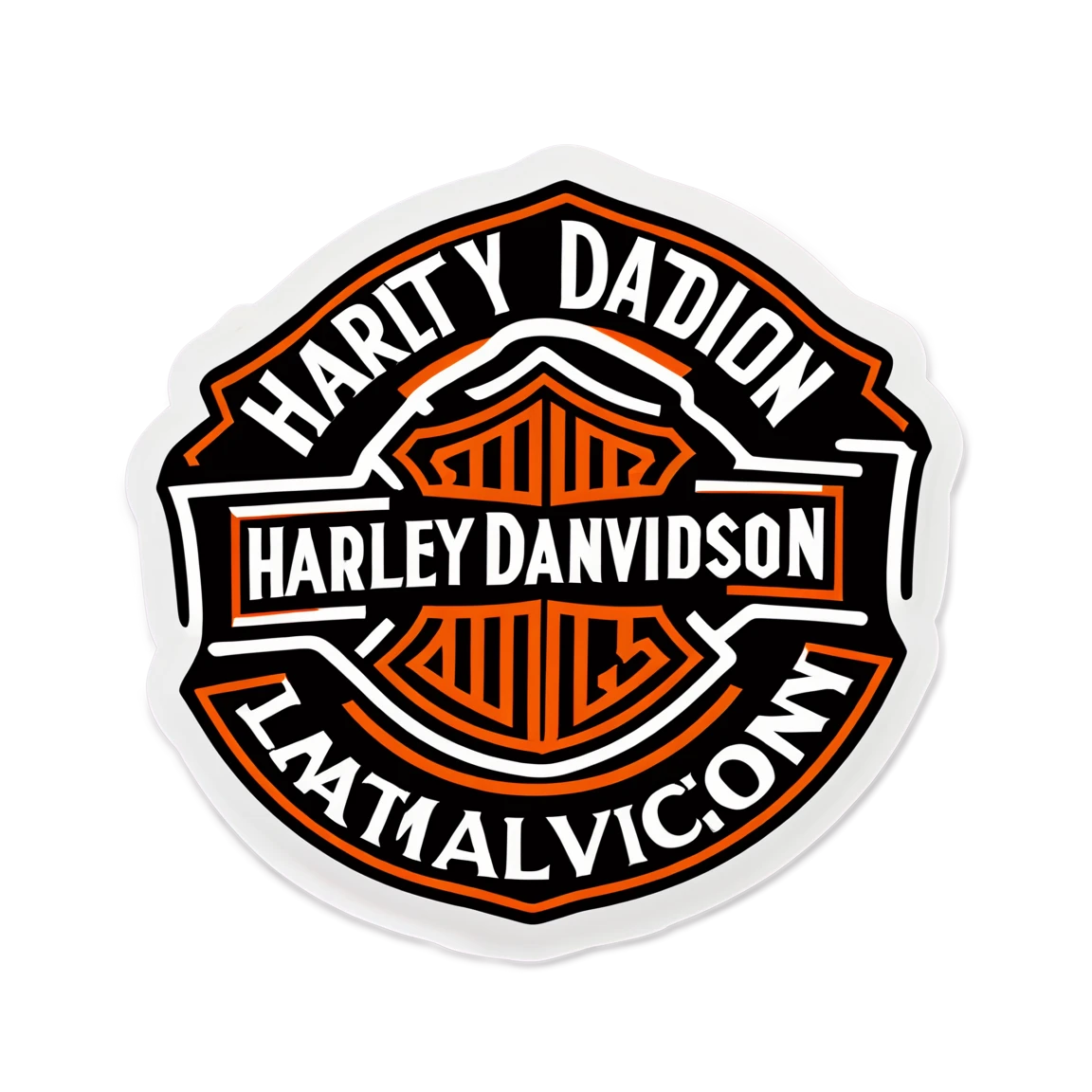 Harley-Davidson engine sound, biker sticker, Harley-Davidson sticker