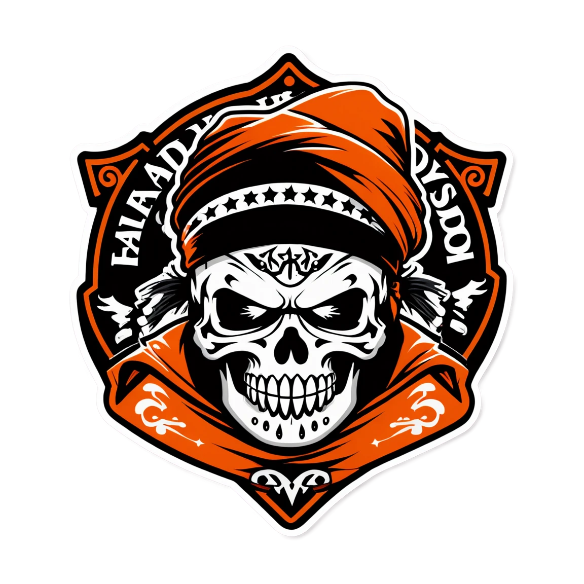 Harley-Davidson on the highway, biker sticker, Harley-Davidson sticker