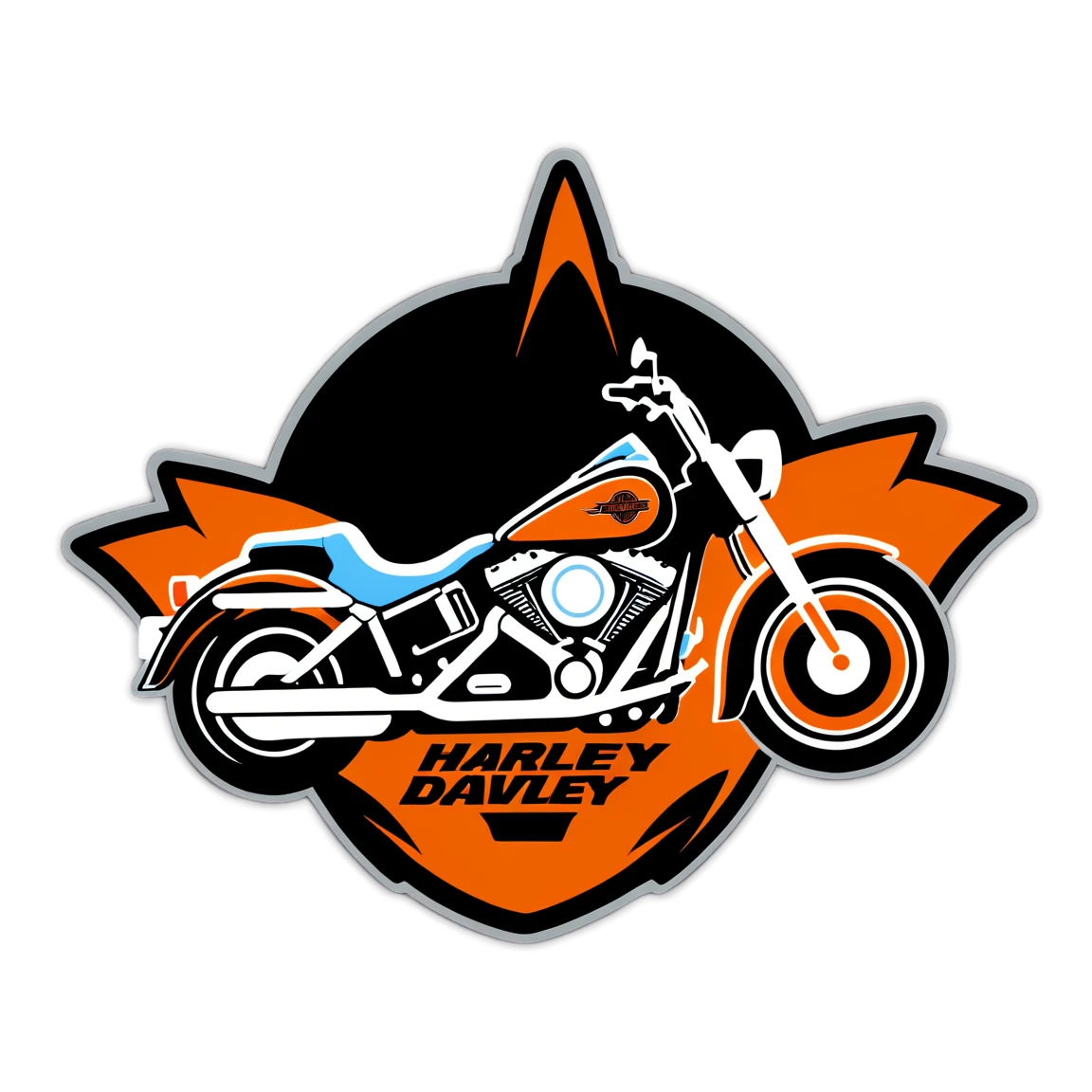 Harley-Davidson group ride, biker sticker, Harley-Davidson sticker