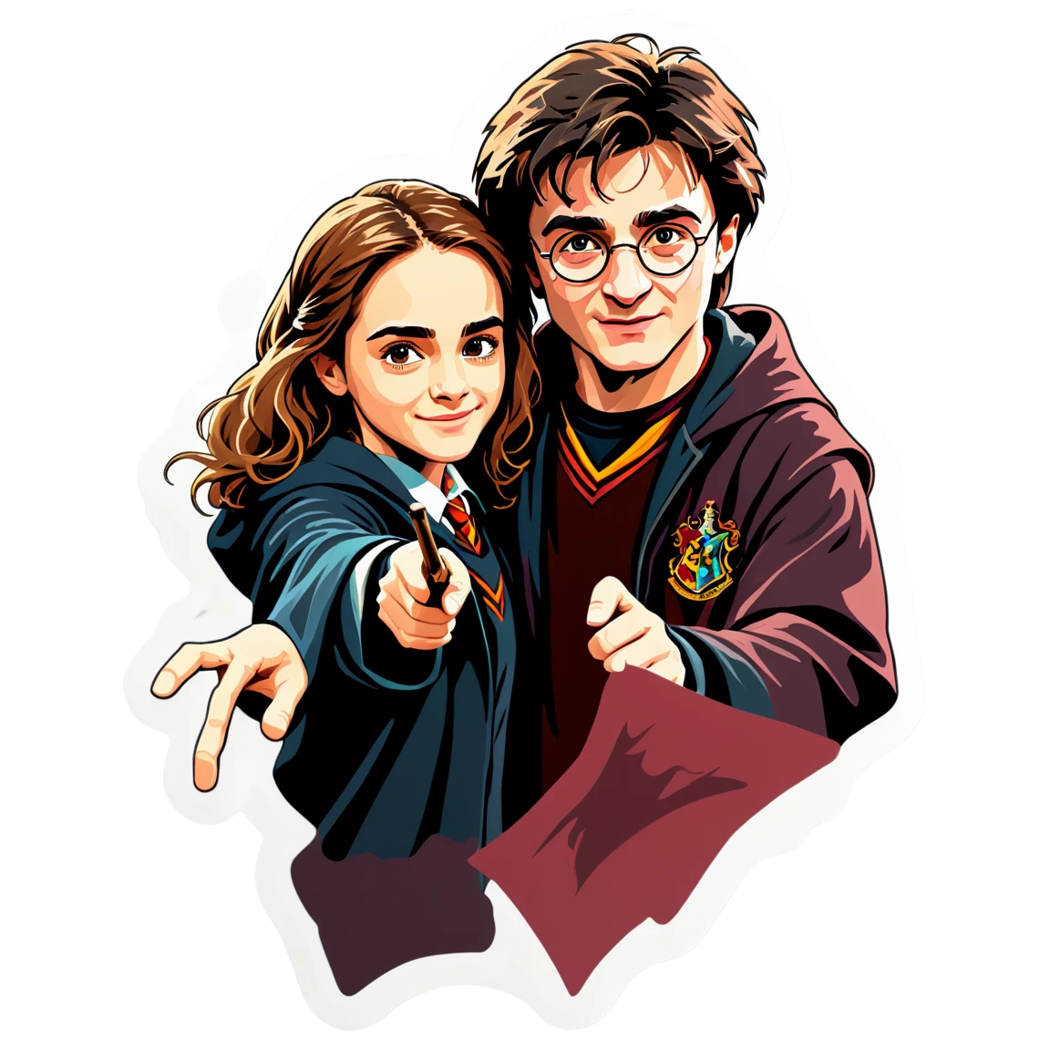 Harry and Hermione, Harry Potter sticker