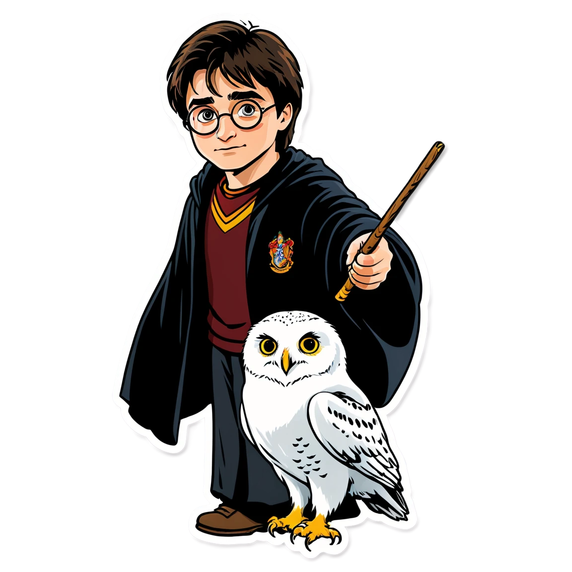 Harry and Edwiges, Harry Potter sticker