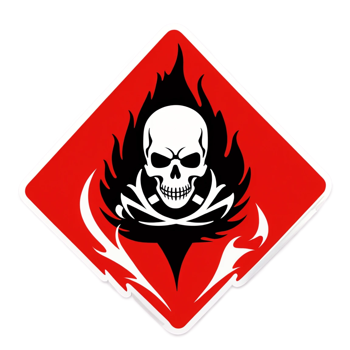 Hazmat sticker flammable