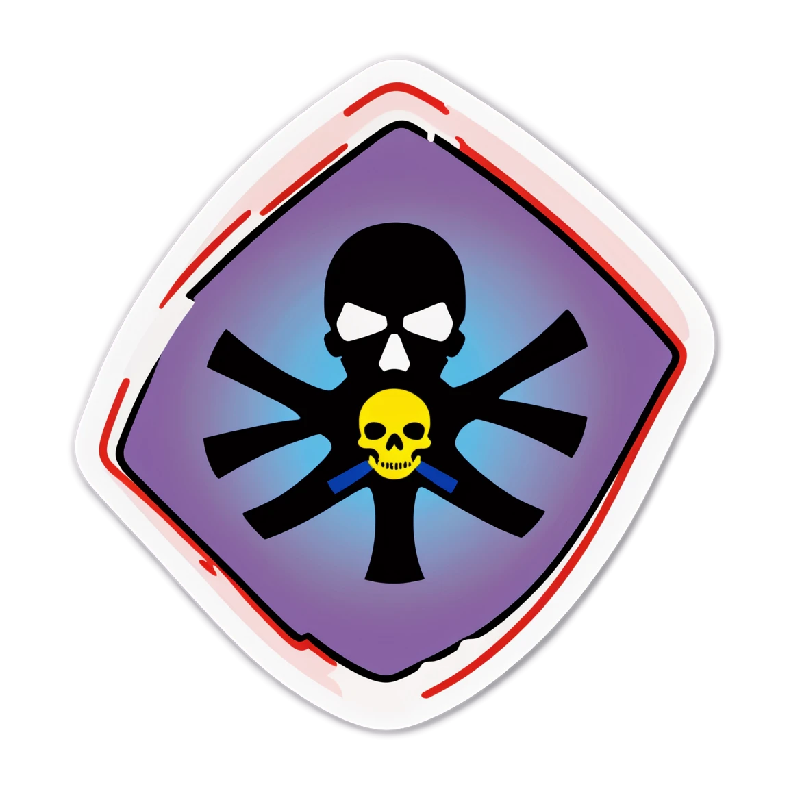 Hazmat sticker corrosive