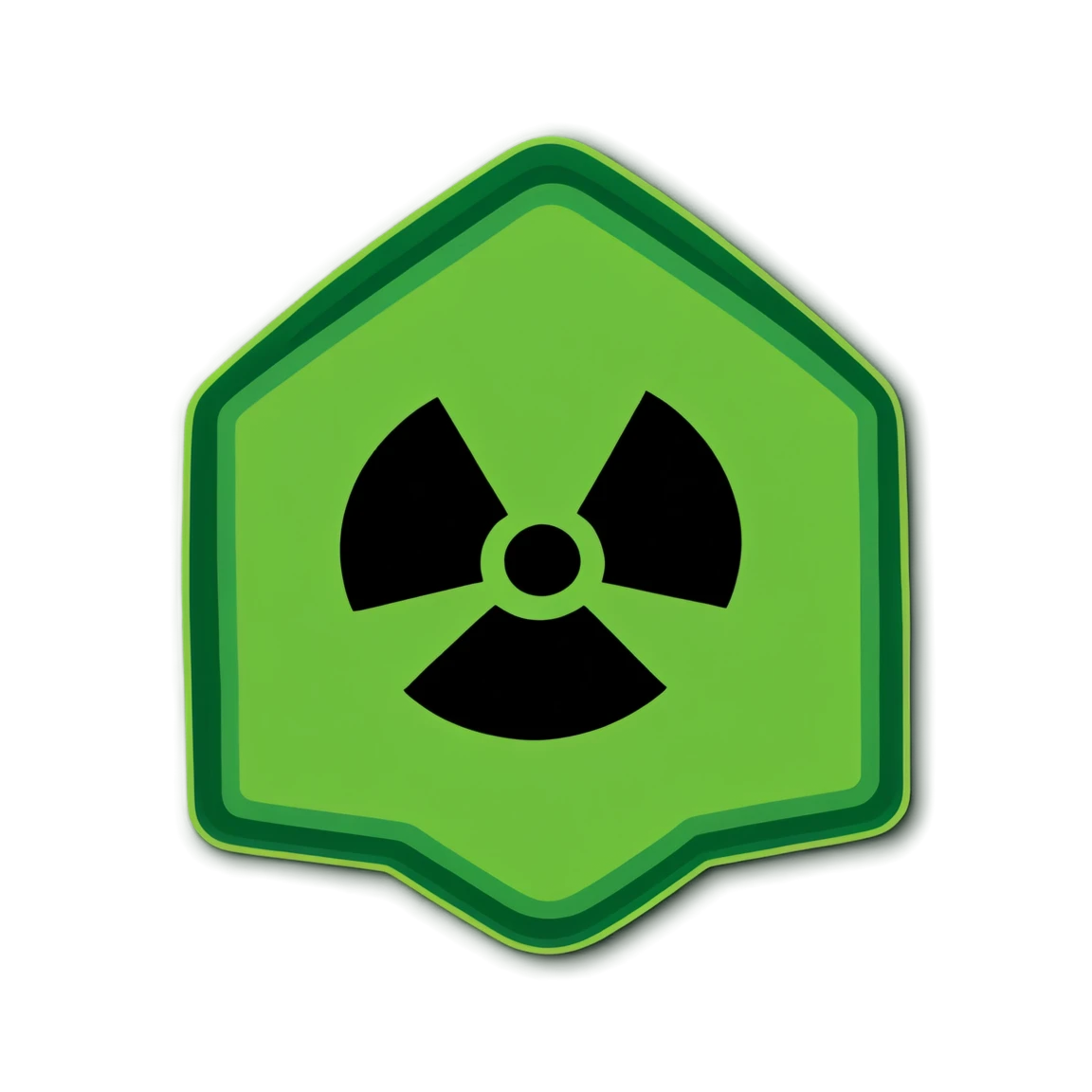 Hazmat sticker radioactive