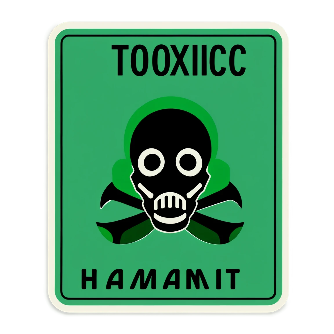 Hazmat sticker toxic