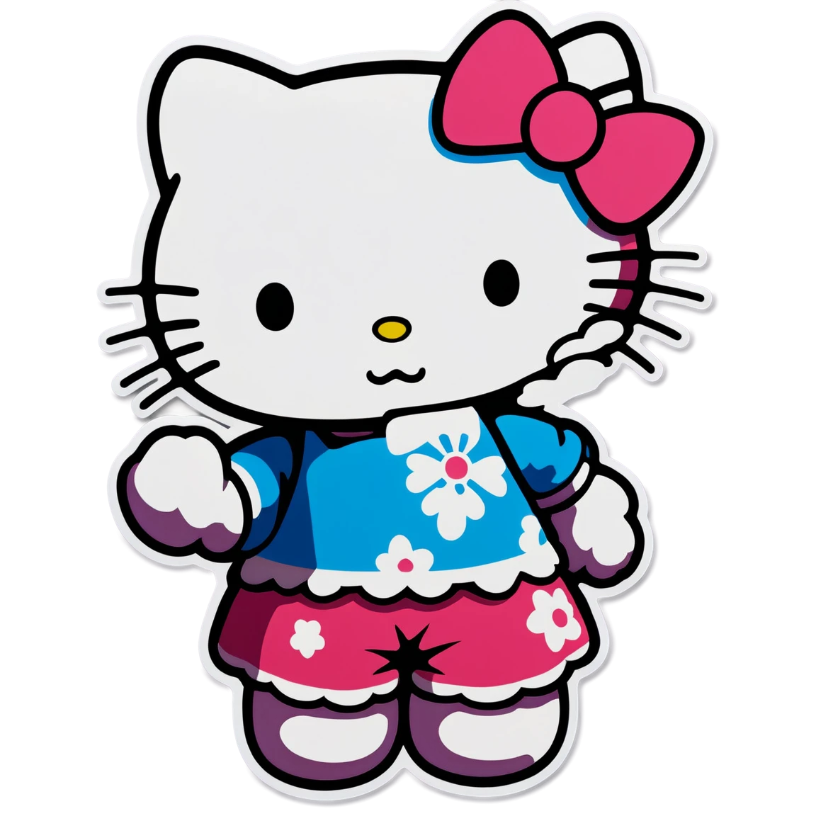 Cute hello-kitty sticker, hello kitty sticker