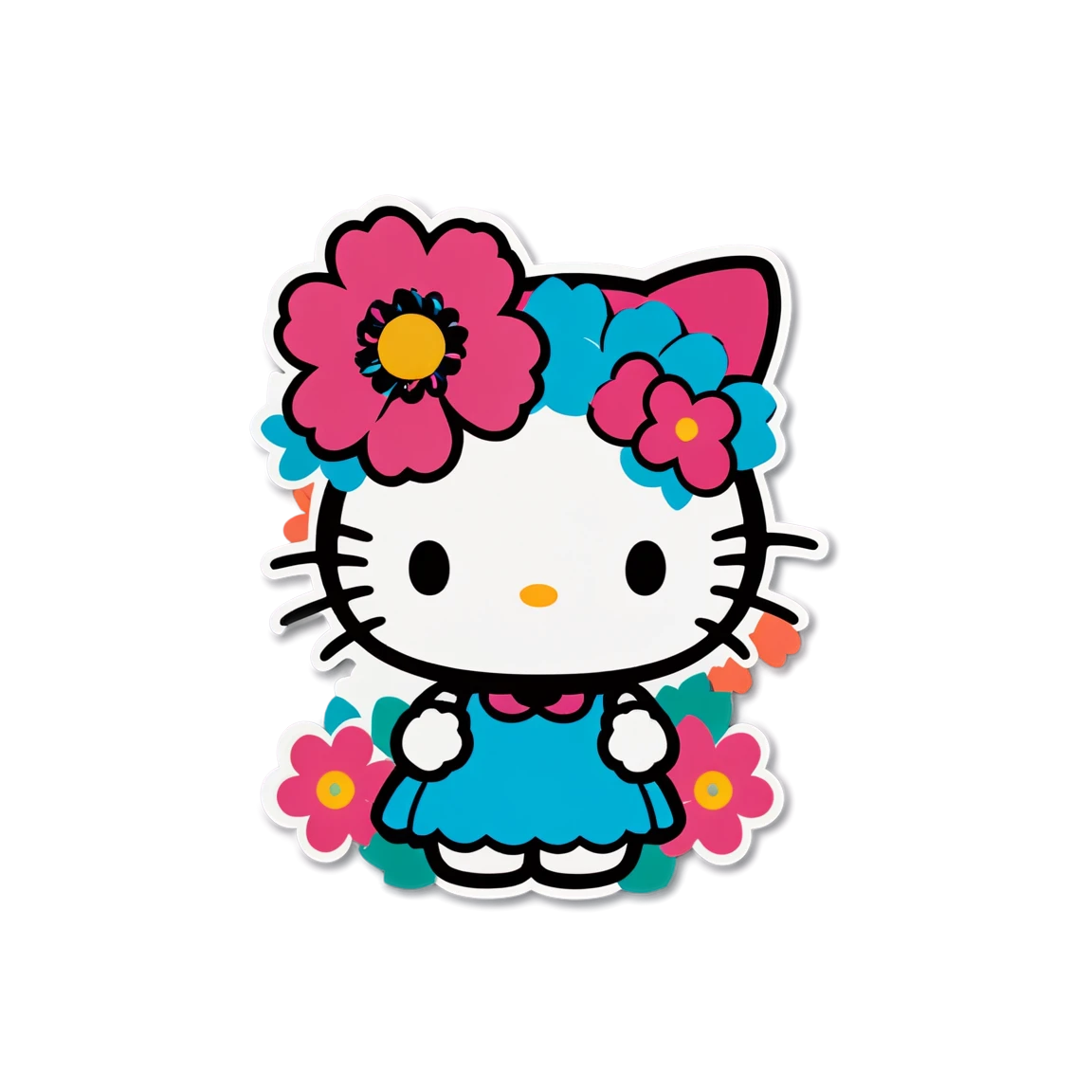 Cute hello-kitty sticker, hello kitty sticker