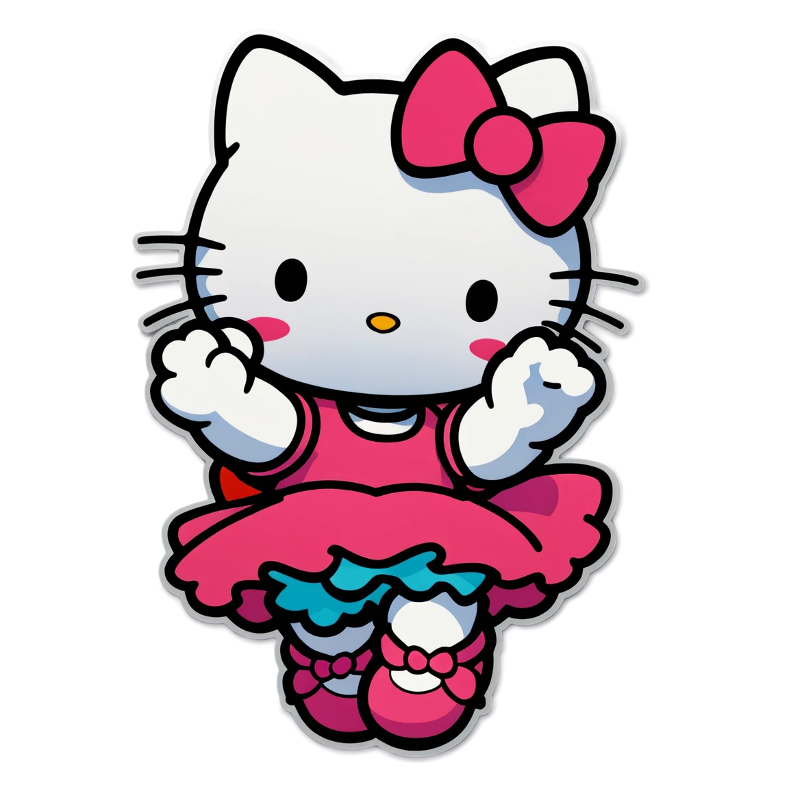 Cute hello-kitty sticker, hello kitty sticker