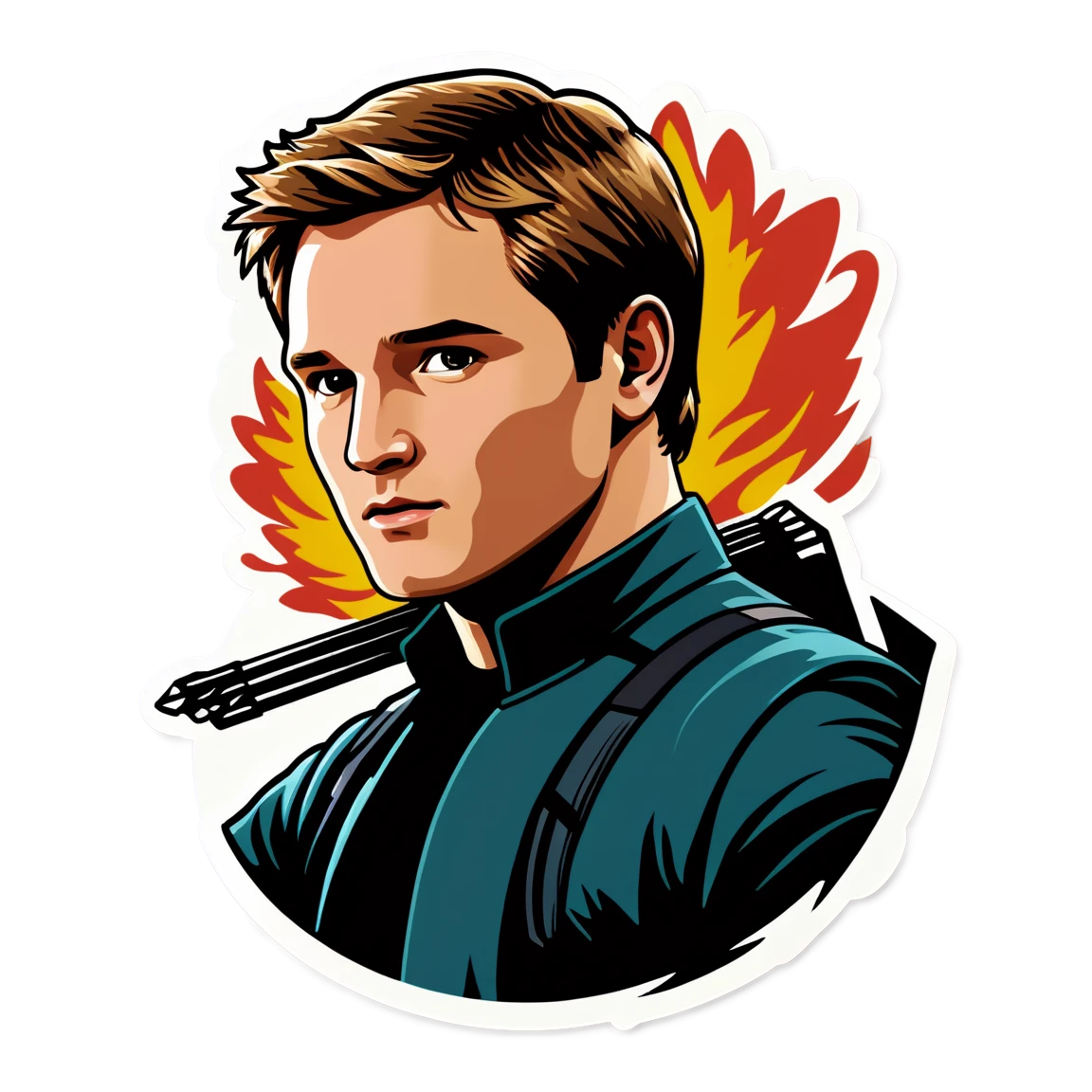 Hunger Games with Peeta Mellark, Hunger Games sticker