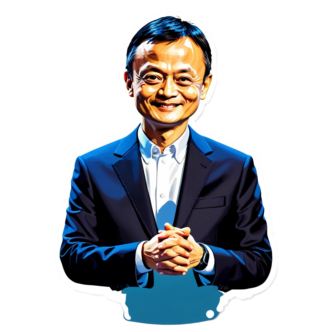 Jack Ma in conference, Jack Ma sticker