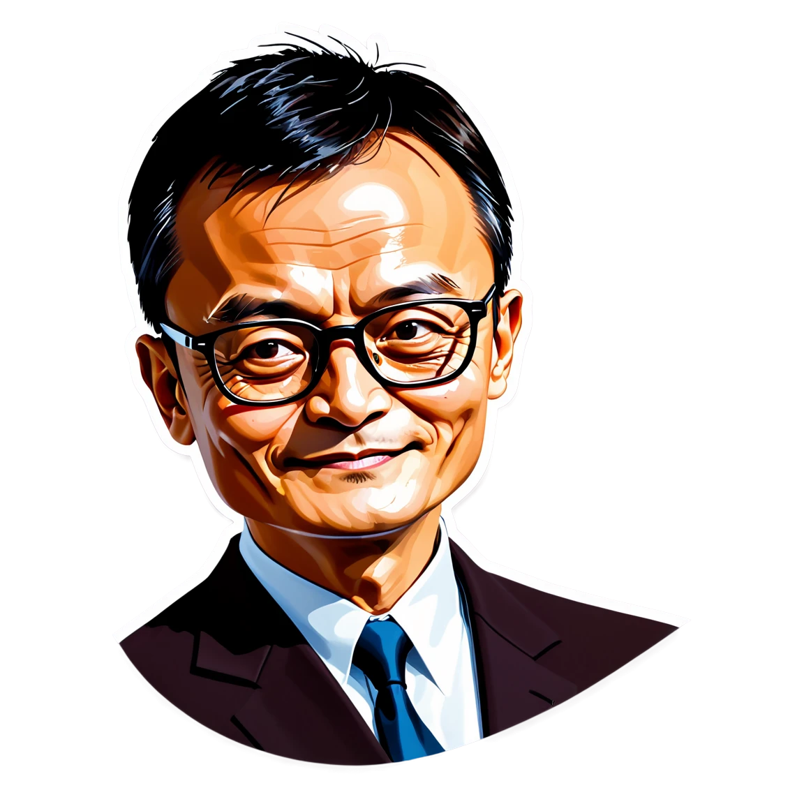 Jack Ma with glasses, Jack Ma sticker