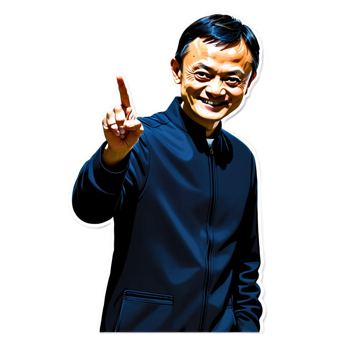 Jack Ma pointing, Jack Ma sticker