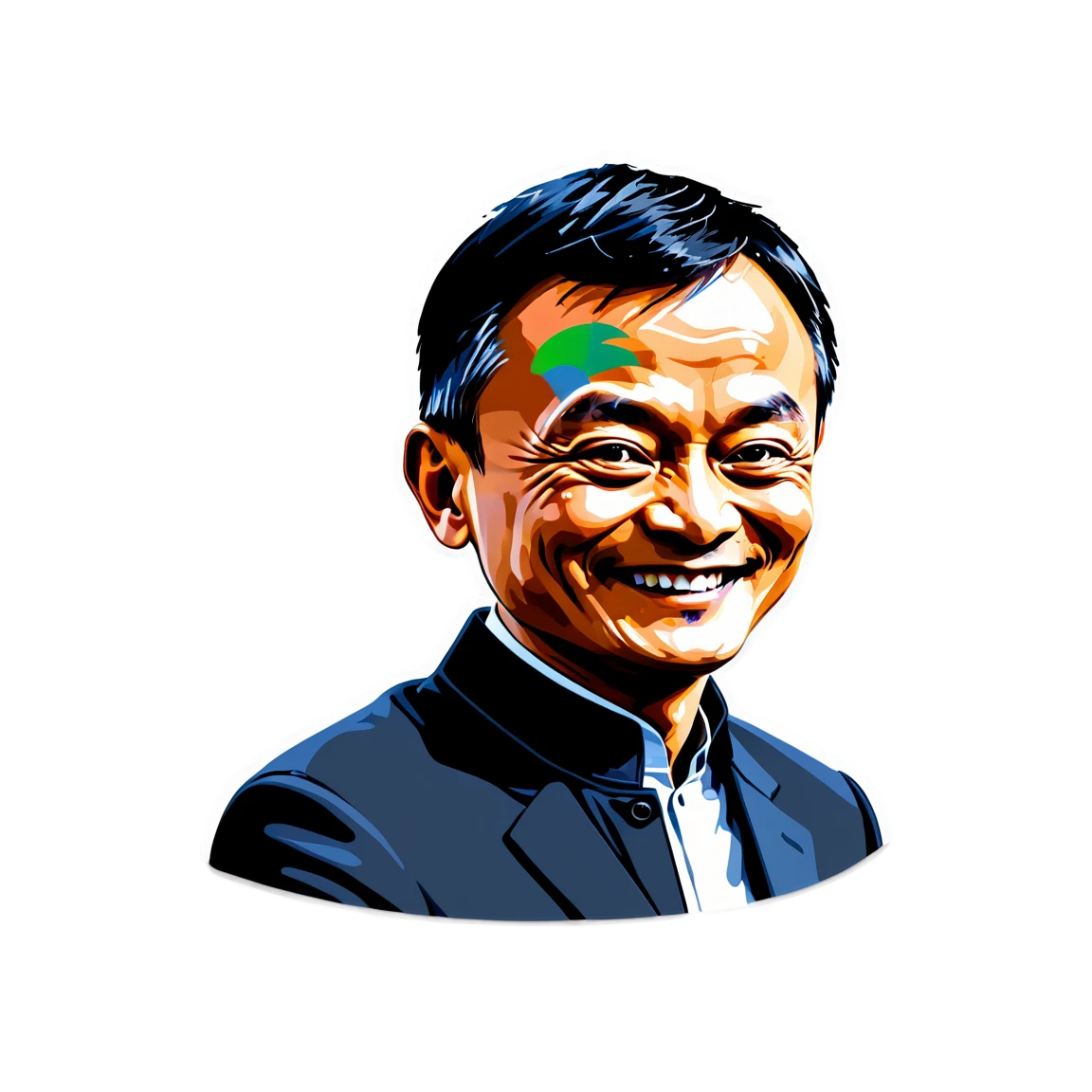 Jack Ma smiling, Jack Ma sticker