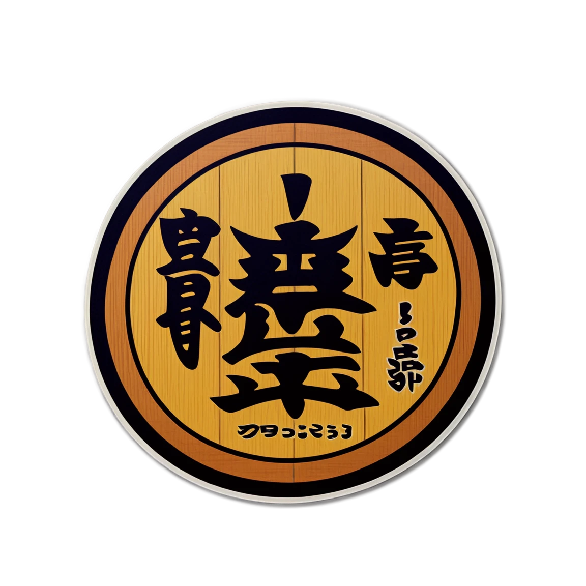 Japanese sticker in a tatami room