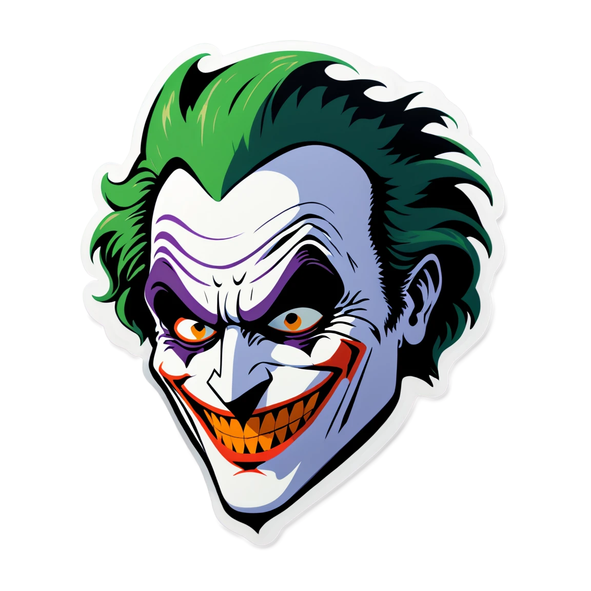 Joker with a sinister smile, Joker sticker