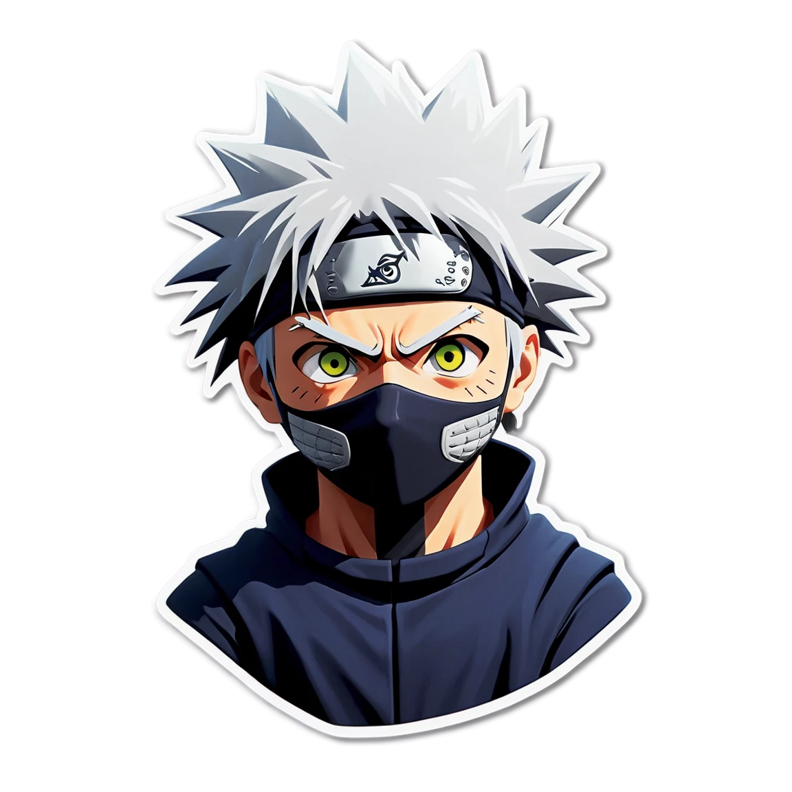 Kakashi performing jutsu, ninja sticker, Kakashi sticker