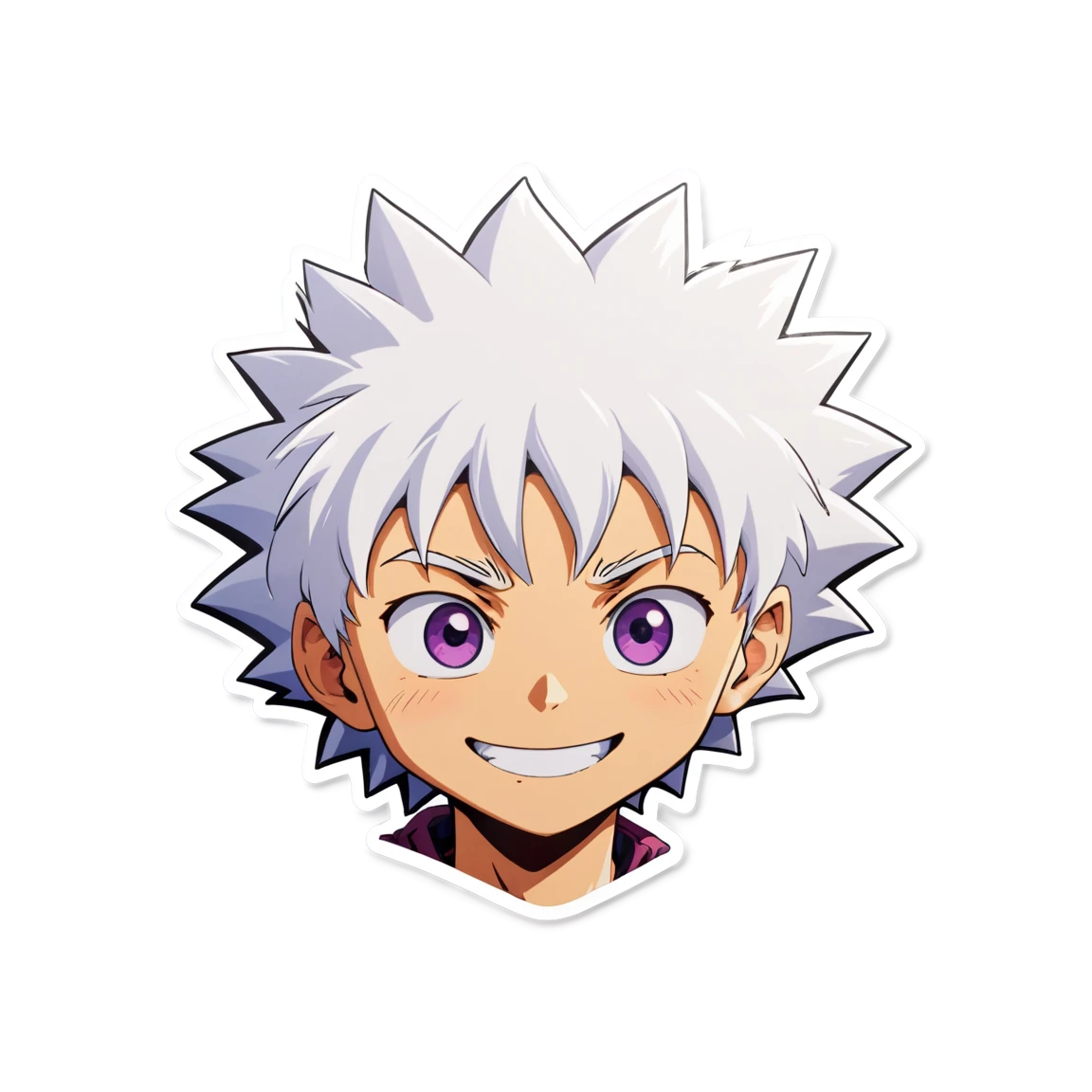 Killua smiling, anime sticker, Killua sticker