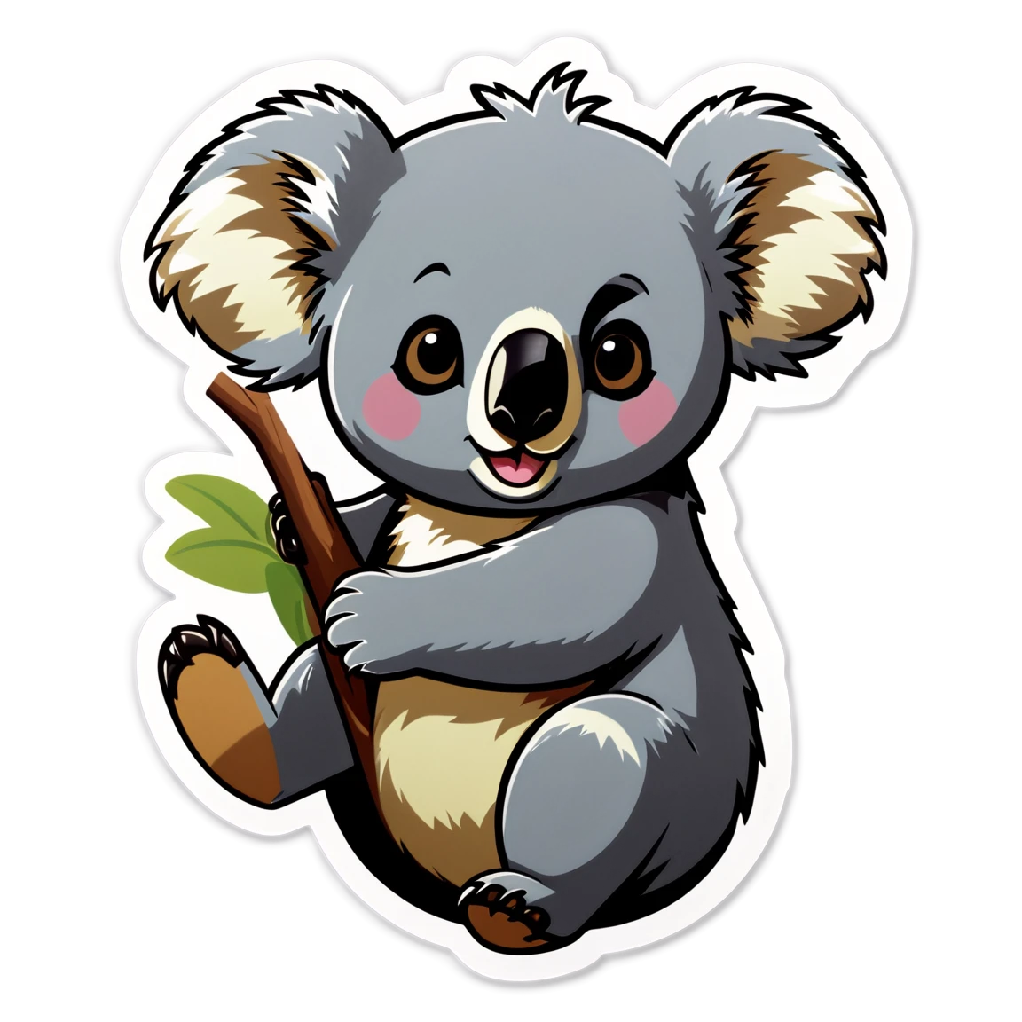 Koala playing, koala sticker