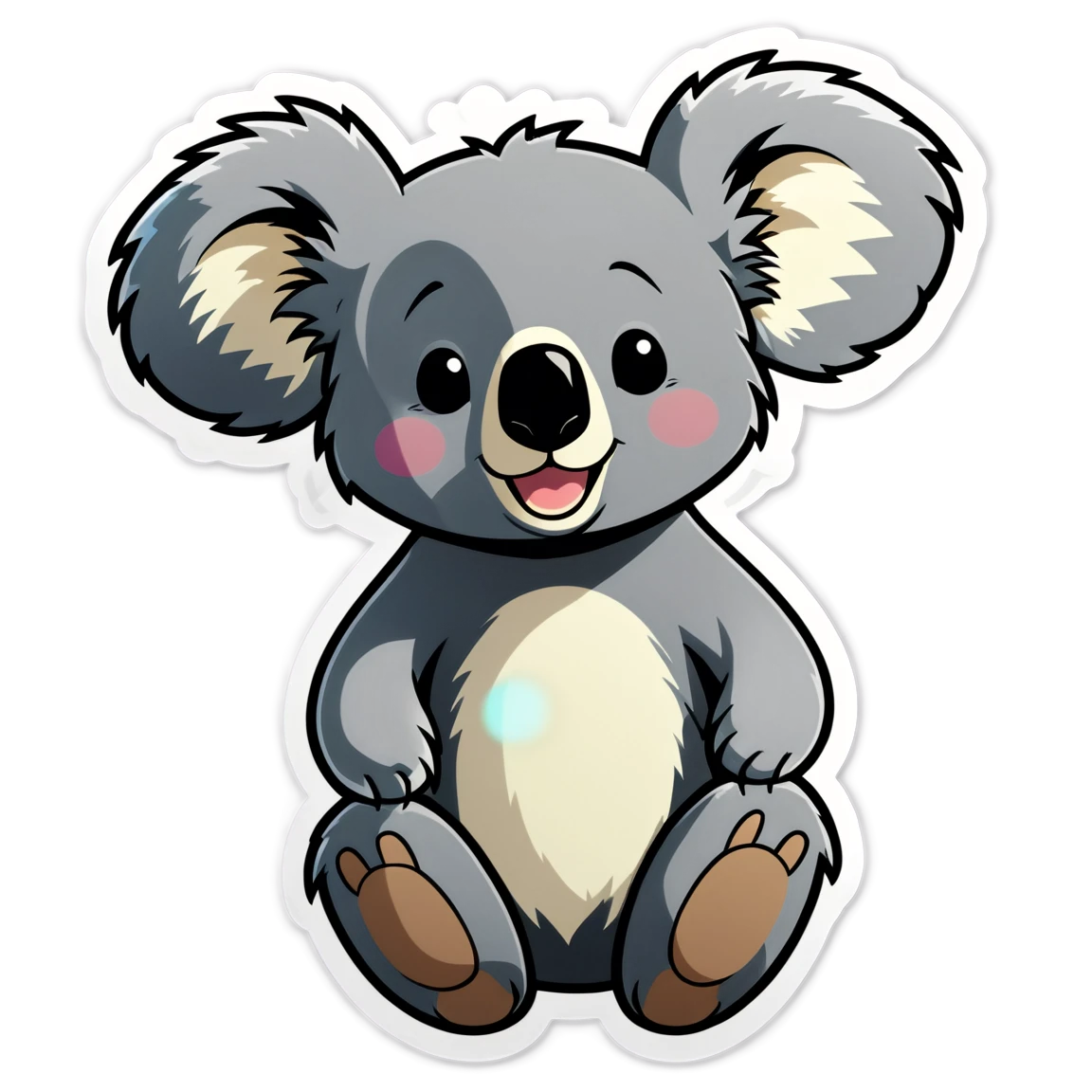 Smiling koala, koala sticker