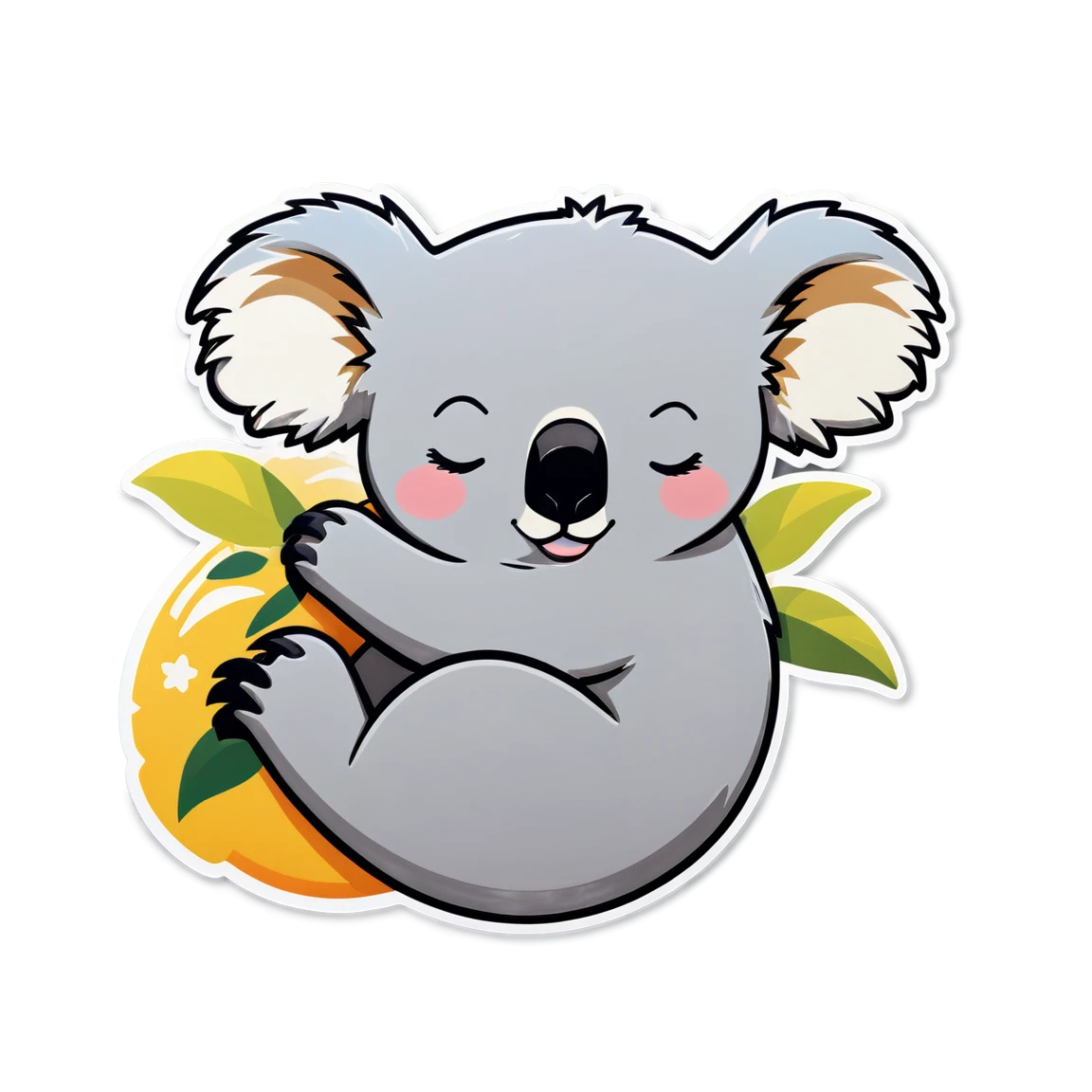 Sleeping koala, koala sticker