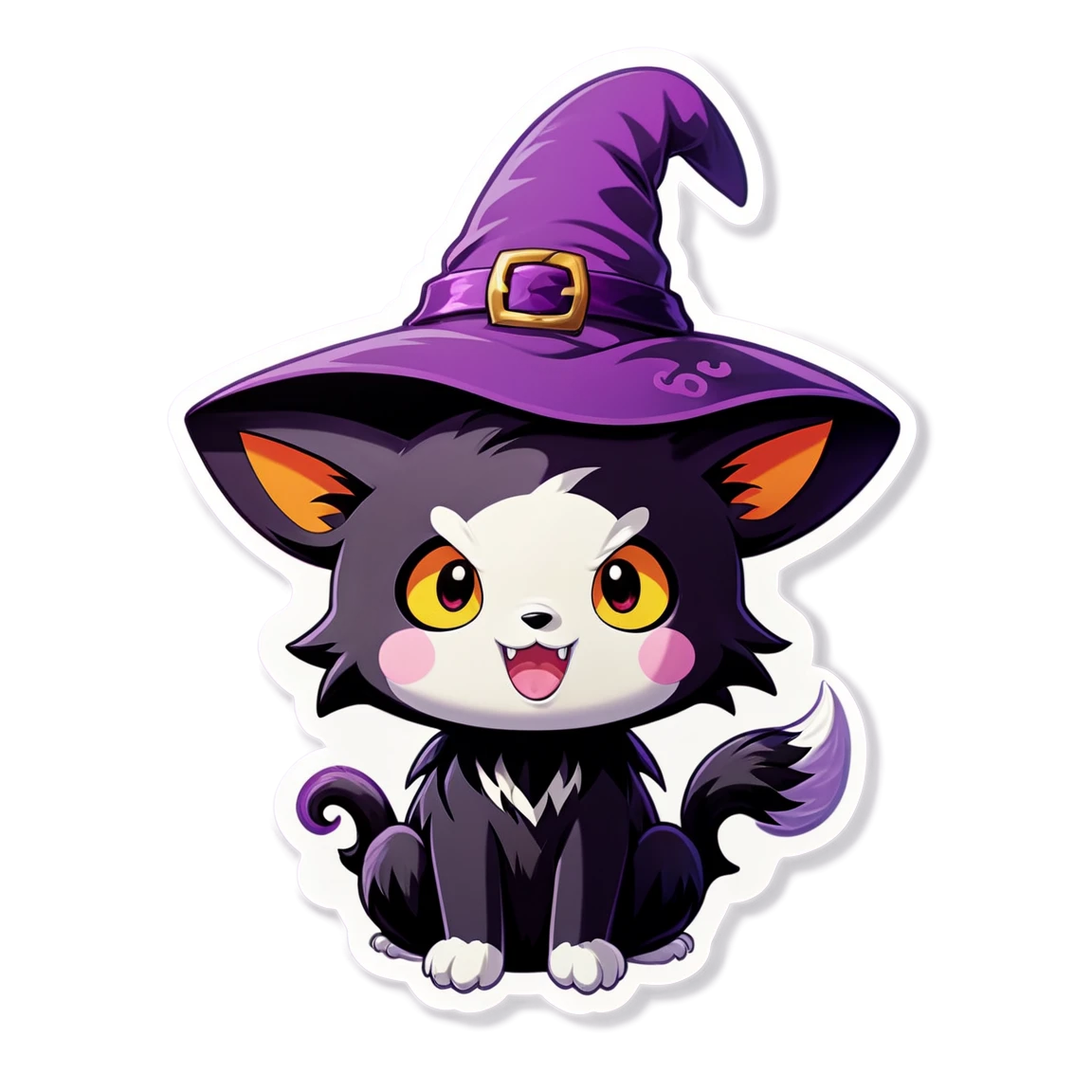 Kuromi with a witch hat