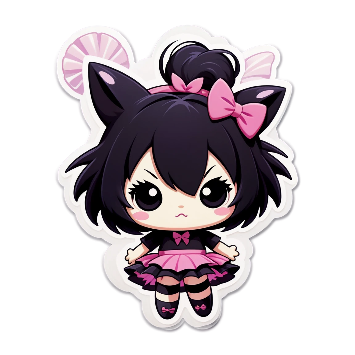 Kuromi in a tutu dress