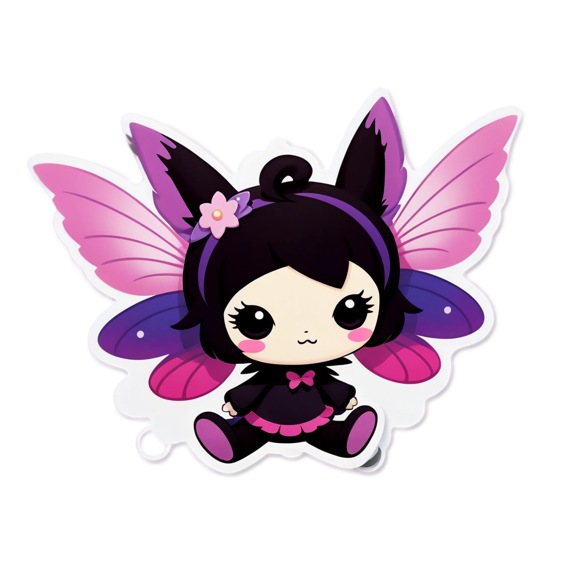 Kuromi with fairy wings