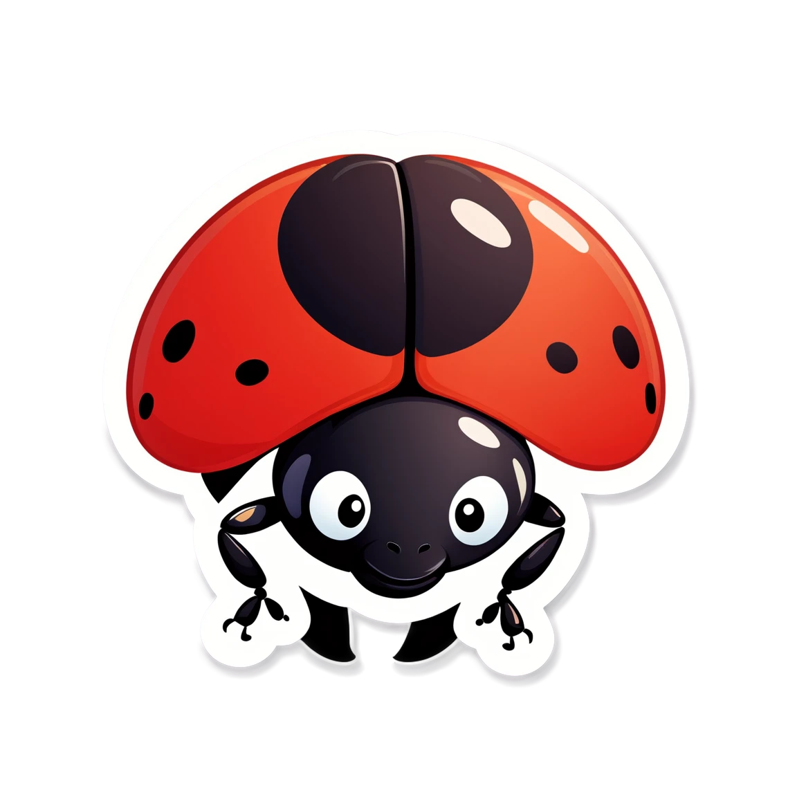 Cute ladybug, ladybug sticker