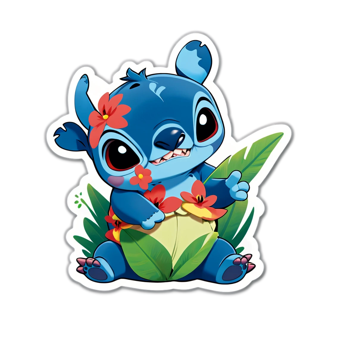 Lilo and Stitch sticker with Ohana