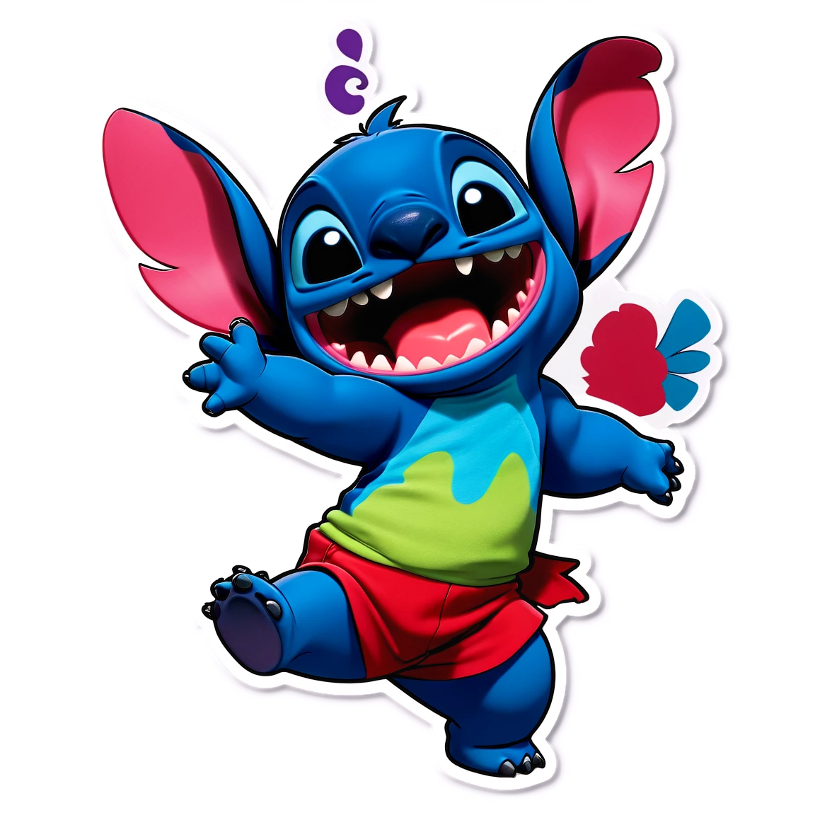 Lilo and Stitch sticker dancing