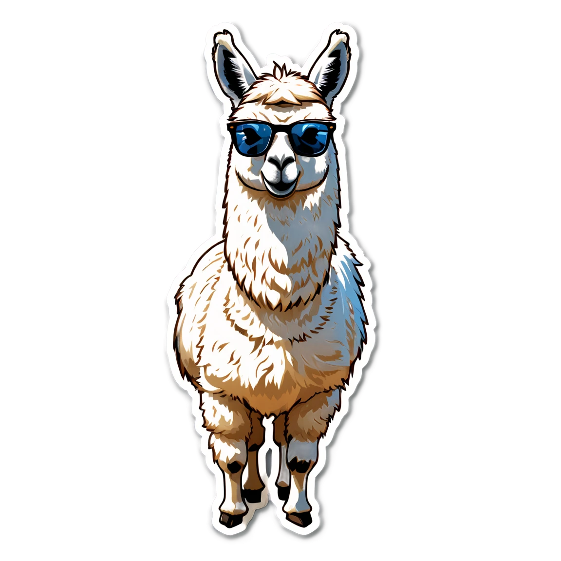 llama stickers example