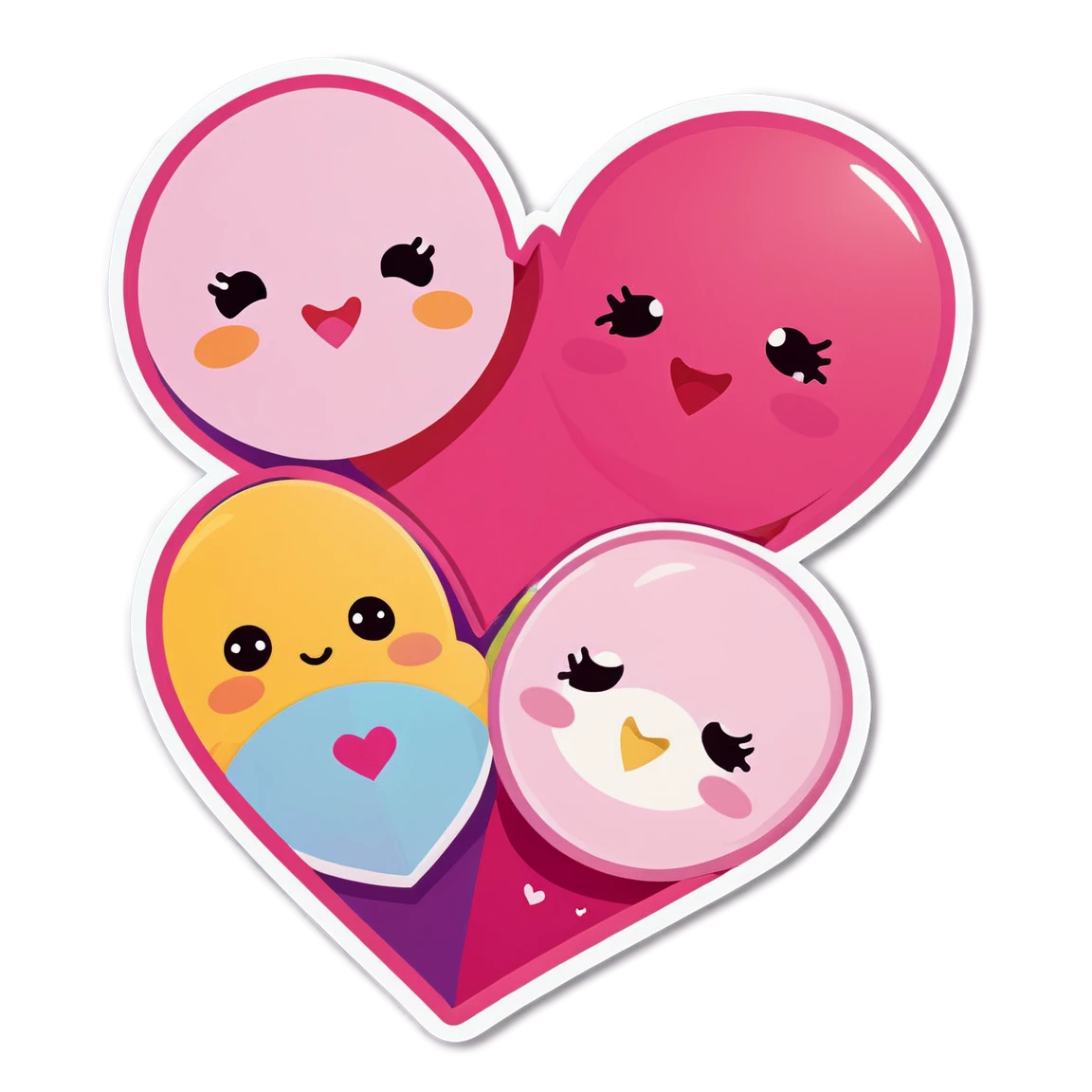 Cute love sticker