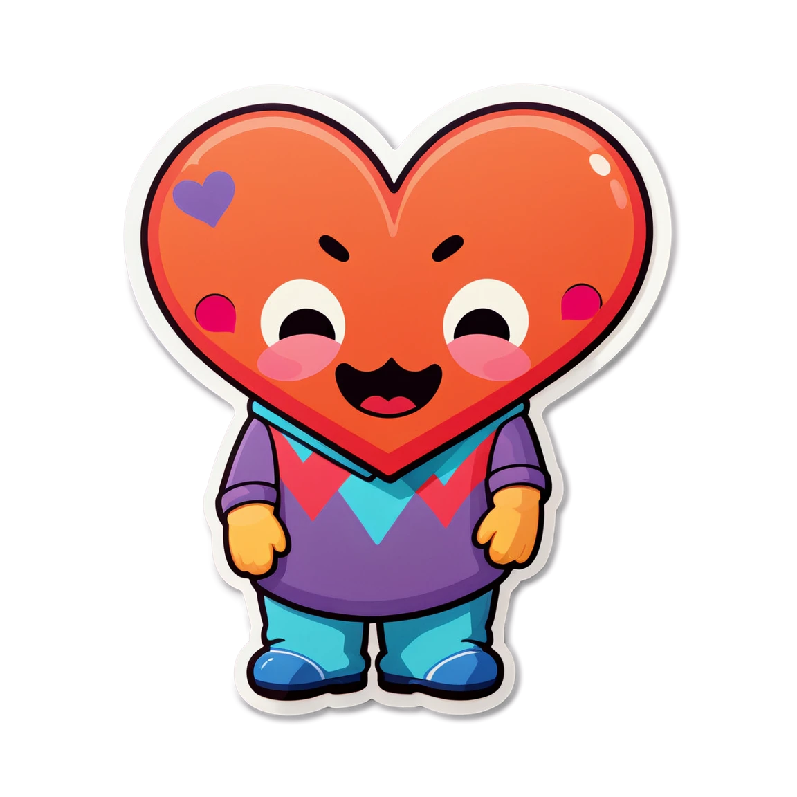 Funny love sticker