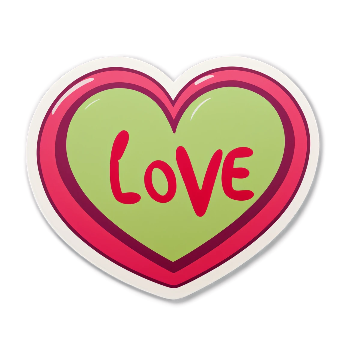 Animated love sticker