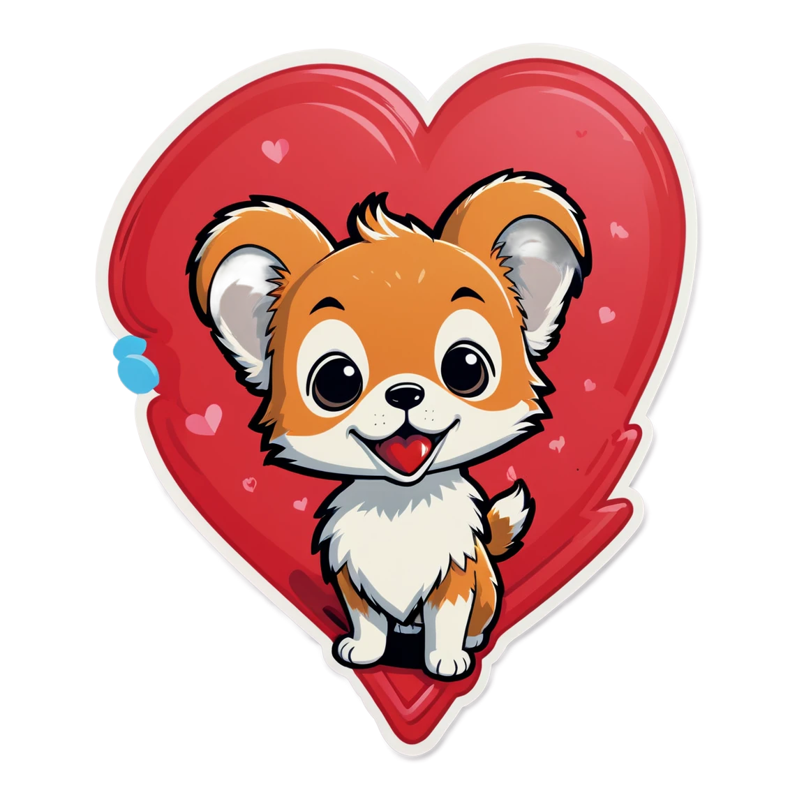 Luff with a heart, Luff sticker