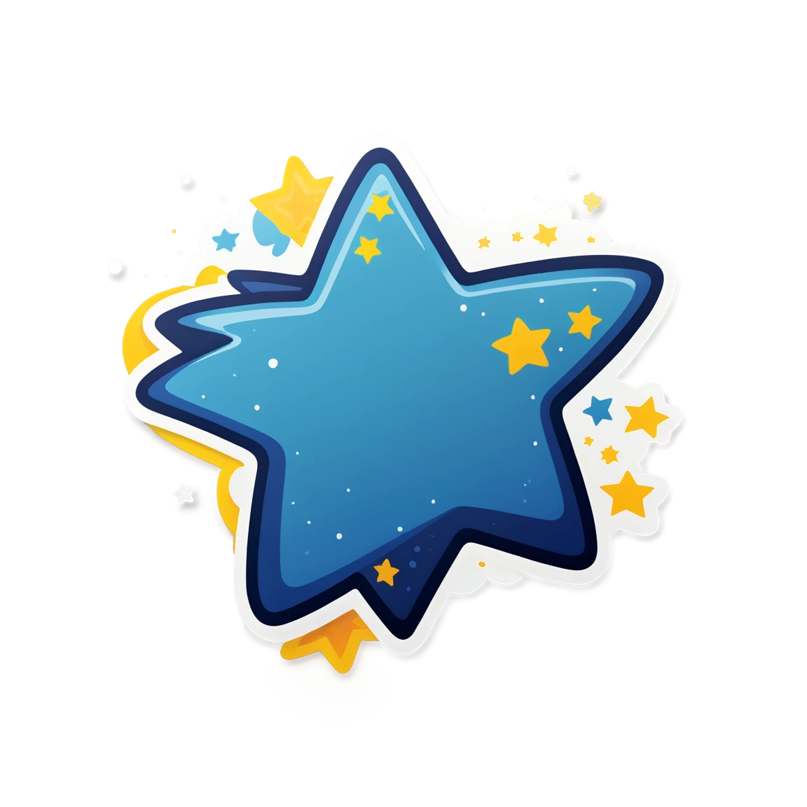 Luff with stars, Luff sticker