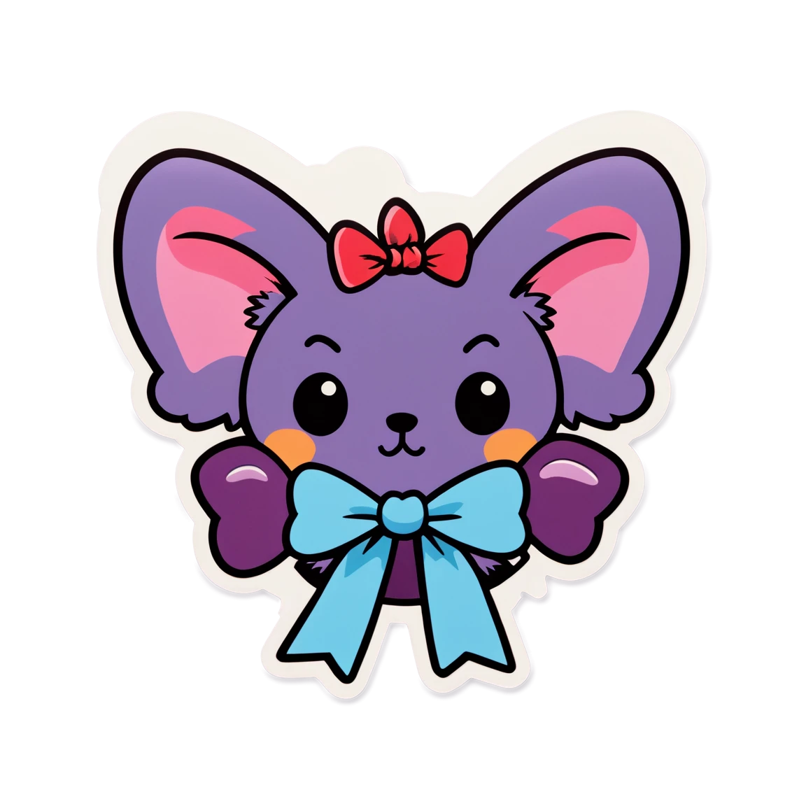 Luff with a bow, Luff sticker