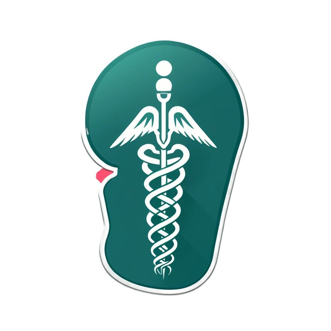 Medical sticker with hospital