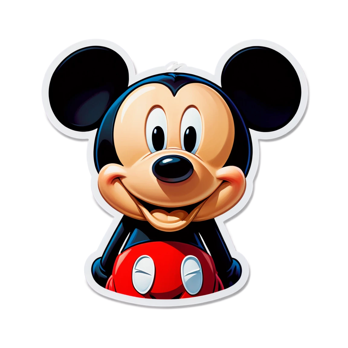 Mickey Mouse smiling, Mickey Mouse sticker