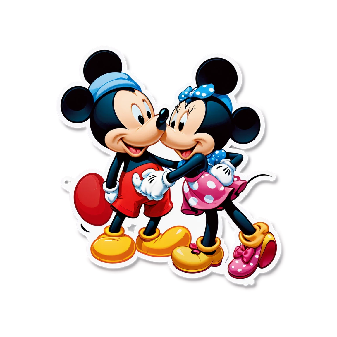 Mickey Mouse with Minnie Mouse, Mickey Mouse sticker