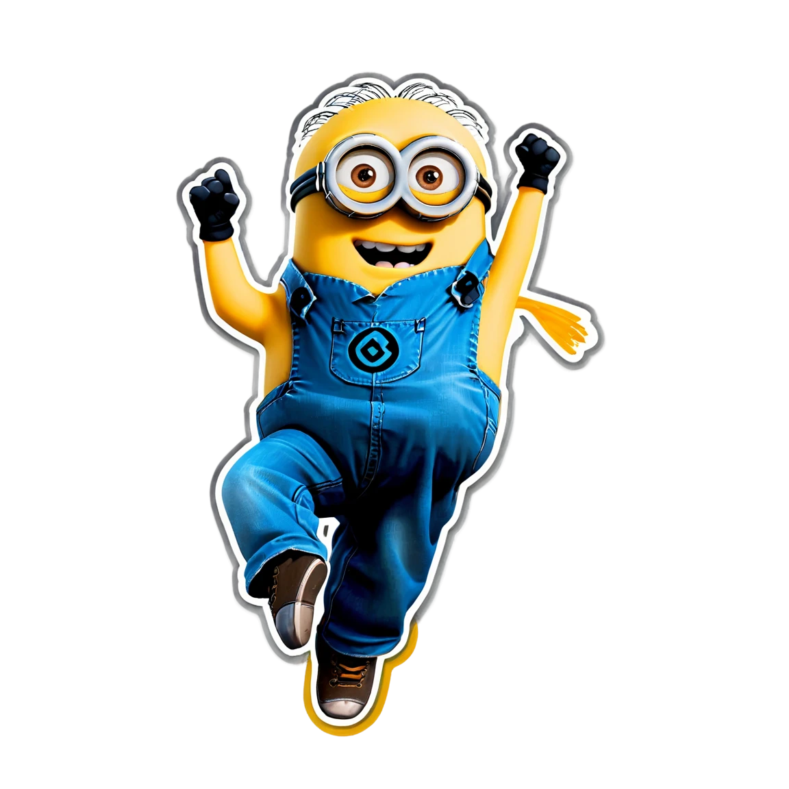 Minion dancing, funny sticker, Minion sticker